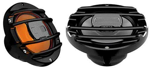 HERTZ 6.5" Marine & PowerSports RGB LED Coaxial Speakers (Black)