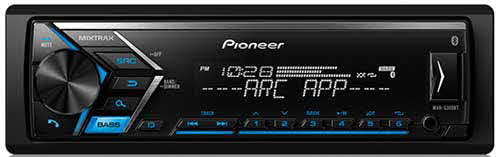 PIONEER - Single DIN Bluetooth In-Dash AM/FM/Digital Media Car Stereo Receiver w/ Dual Phone Connection