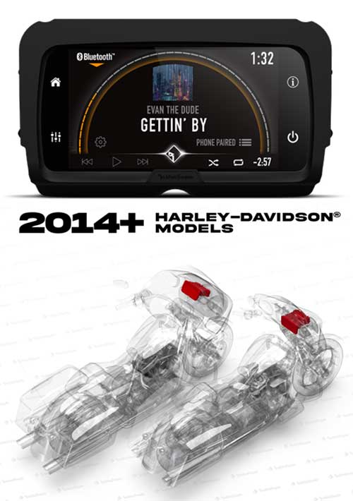 ROCKFORD FOSGATE Infotainment Source Unit for Select 2014+ Harley-Davidson Models