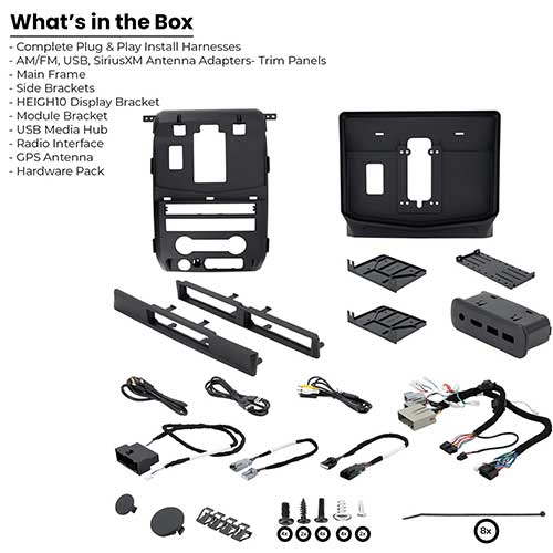 STINGER FORD F-150 INSTALLATION KIT FOR HEIGH10 MULTIMEDIA HEAD UNIT 