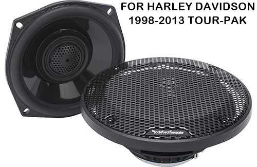 ROCKFORD FOSGATE Power Harley-Davidson 5.25" Full Range Tour-Pak Speakers (1998-2013)