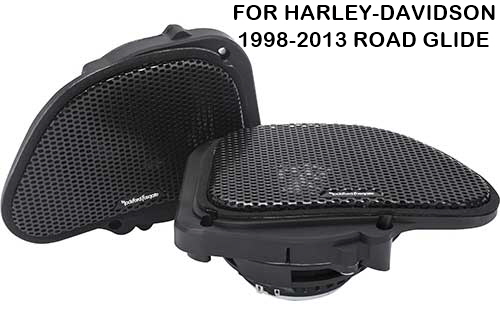 ROCKFORD FOSGATE Power Harley-Davidson Road Glide 6.5" Full Range Fairing Speakers (1998-2013)