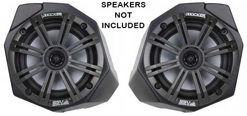 SSV Works Can-Am Maverick X3 6.5 Front Speaker Pods - Unloaded