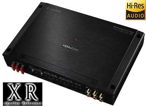 KENWOOD eXcelon Reference Series 5-channel car amplifier  60 watts RMS x 4 at 4 ohms + 600 watts RMS x 1 at 2 ohms