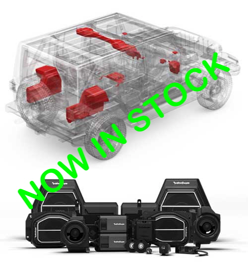 ROCKFORD FOSGATE 1,800 Watt All-In-One Audio Kit for Select 2018-2023 Jeep Wrangler JL