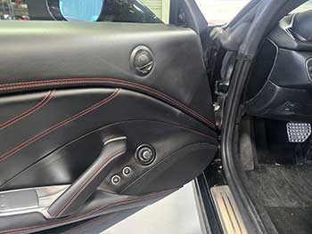 2008 Ferrari in for an upgrade. Installed Kenwood deck. Custom built a dash kit using a 3D printer for perfect fit. Also installed an amp with DSP, subwoofer, radar detector and a camera.