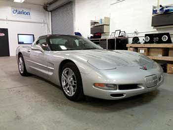 2004 Corvette. Custom molded/cut dash to fit a Kenwood double din 6.1" entertainment system