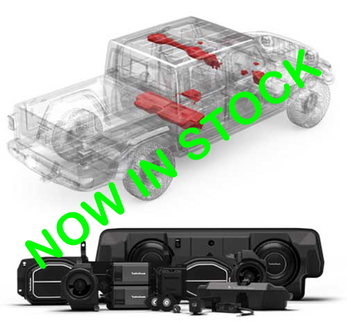 ROCKFORD FOSGATE 1,800 Watt All-In-One Audio Kit for Select 2020+ Jeep Gladiator JT