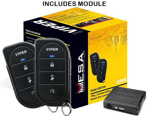 VIPER 1-way car security and remote start system with 