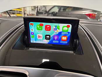 BEAUTIFUL ASTON MARTIN IN FOR A CARPLAY ADD-ON. WE INSTALLED A NAVIKS CARPLAY.