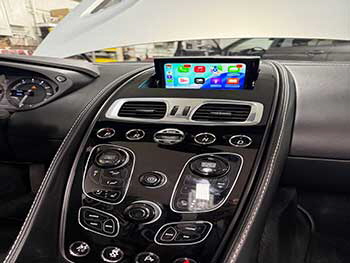 BEAUTIFUL  ASTON MARTIN IN FOR A CARPLAY ADD-ON. WE INSTALLED A NAVIKS CARPLAY.