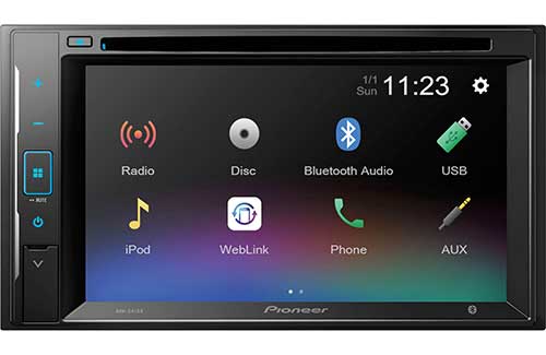 PIONEER 6.2" Resistive Touchscreen, Amazon Alexa Built-in when Paired with Pioneer Vozsis App, Bluetooth� Back Up Camera Ready - DVD Receiver