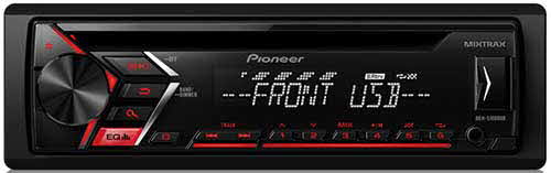 Pioneer Single Din In-Dash CD/CD-R/Rw, MP3/Wma/Wav Am/FM Front  USB/Auxiliary Input MIXTRAX and Arc Support Car Stereo Receiver Detachable  Face Plate