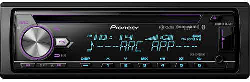 Poineer CD Receiver with enhanced Audio Functions, Full-featured Pioneer ARC App Compatibility, MIXTRAX, Built-in Bluetooth, HD Radio Tuner and SiriusXM-Ready