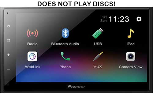 PIONEER EX 6.8" Capacitive Touchscreen, Amazon Alexa when Paired with Pioneer Vozsis App, Bluetooth�, Back-up Camera Ready - Digital Media Receiver
