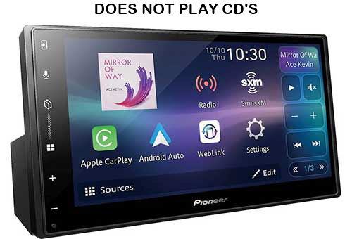 PIONEER 6.8" - Wireless/Wired Apple CarPlay, Android Auto Wireless/Wired, Built-in Bluetooth, and Built-in Wifi - Multimedia Digital Media Receiver