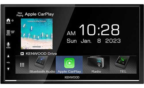 Kenwood 6.8" Double-DIN Touchscreen Digital Multimedia Receiver with Bluetooth, Apple CarPlay, Android Auto (Sirius XM Ready)