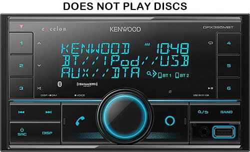 KENWOOD eXcelon Dual Din Sized Digital Media Receiver with Bluetooth