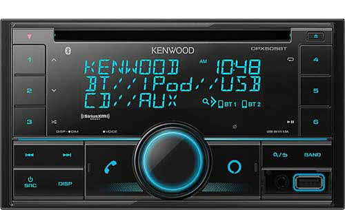 KENWOOD Dual Din Sized CD Receiver with Bluetooth