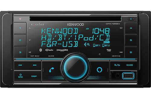 KENWOOD Dual Din Sized CD Receiver with Bluetooth & HD Radio