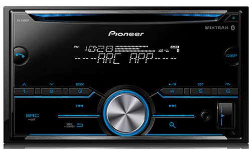 PIONEER Double DIN CD Receiver with Improved Pioneer ARC App Compatibility, MIXTRAX, Built-in Bluetooth