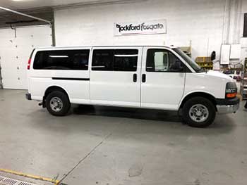 2007 Chevy Express Van. Installed two Planet Audio 12.1" & 11.2"