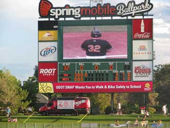 SOUND WAREHOUSE AND ROCKFORD FOSGATE PROMOTION: "MAKE A DENT FOR A CURE" AT THE SALT LAKE BEES ON AUGUST 28TH 2011