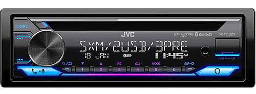 JVC CD Receiver featuring Bluetooth / Front & Rear Dual USB / SiriusXM / Amazon Alexa / 13-Band EQ / JVC Remote App Compatibility