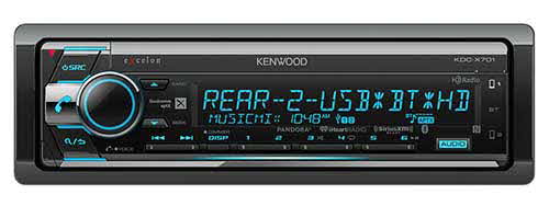 Kenwood eXcelon CD Receiver with Built-in Bluetooth & HD Radio