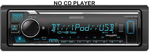 KENWOOD 1-DIN Media Receiver with Bluetooth, Alexa Built-in, Alexa wake word enabled, Front USB, SiriusXM Ready, KENWOOD Music Mix, Remote App Ready