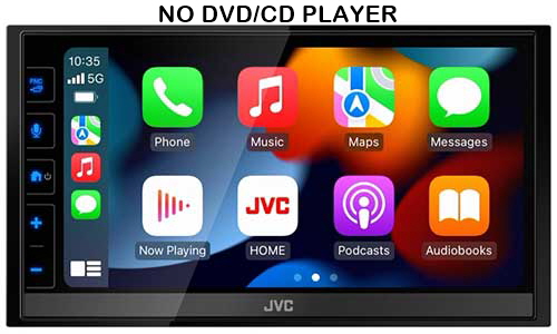 JVC 6.8" Digital Multimedia Receiver with Apple CarPlay and Android Auto