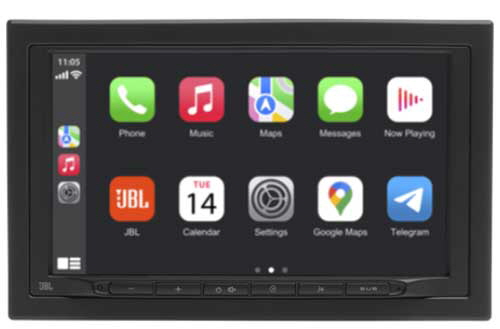 JBL 7 Double-Din car stereo with built-in Wireless Apple CarPlay and Android Auto function which offers the best in-car smartphone experience
