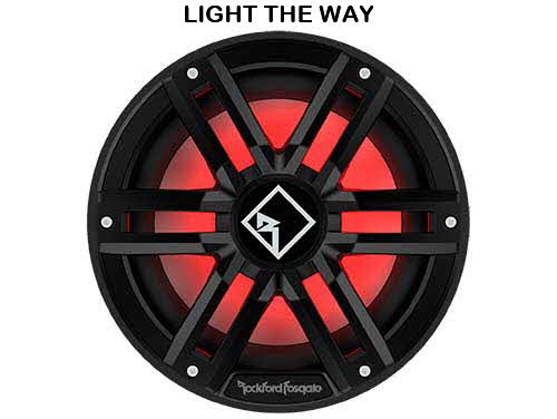 ROCKFORD-FOSGATE 10" DVC 4O Color Optix™ Infinite Baffle Marine Subwoofer - BLACK ROCKFORD-FOSGATE 10" DVC 4O Color Optix™ Infinite Baffle Marine Subwoofer - BLACK