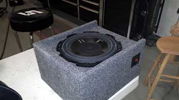 Added Rockford small footprint amp, 1 pair 5.25" coax speakers, 1 slim mount 10" sub, 1 Planet Audio capacitor and 1 secondary battery in a custom downfire box in trunk, custom saddlebag with amp, batter & capacitor. All removable with molex plugs for access to rear tire/wheel.